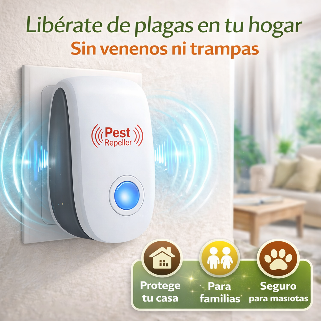 (2x1) Repelente Ultrasónico para Insectos