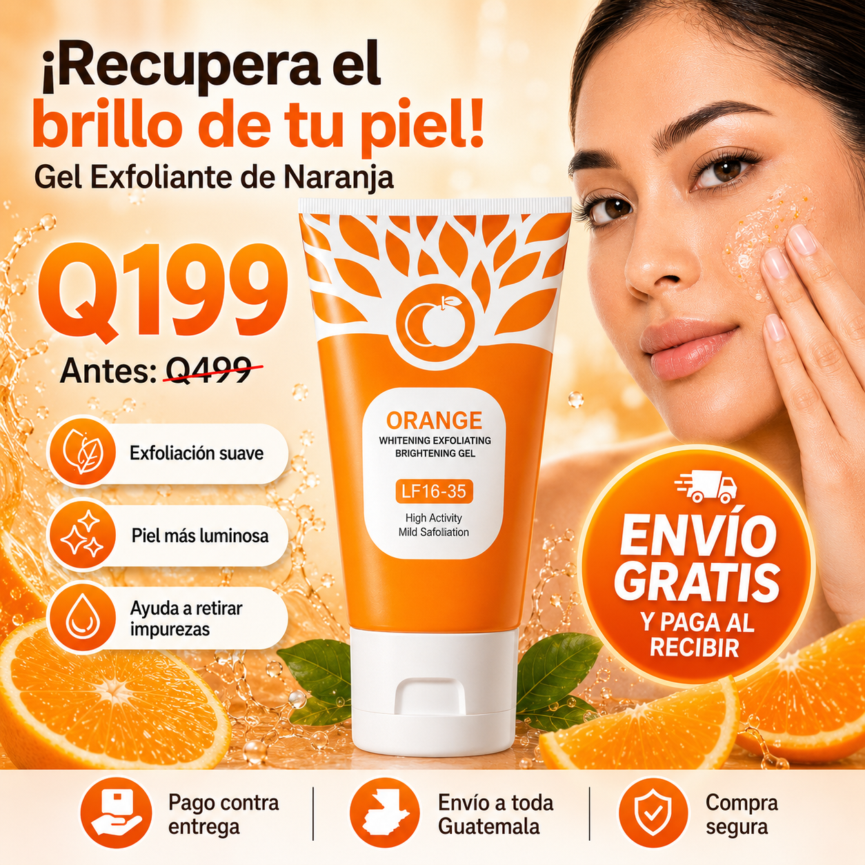 Exfoliante Orange Glow Gel ®