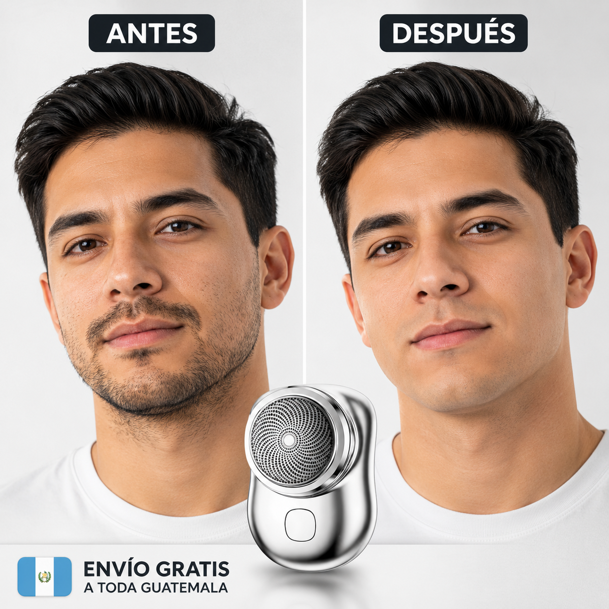 Mini afeitadora recargable portátil - Afeitado rápido, compacto y sin cables
