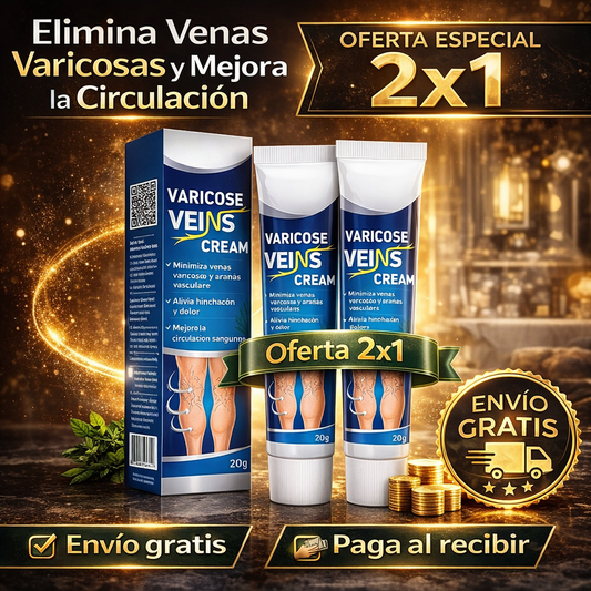 Crema para Varices (2x1) – Reduce Hinchazón y Mejora la Circulación