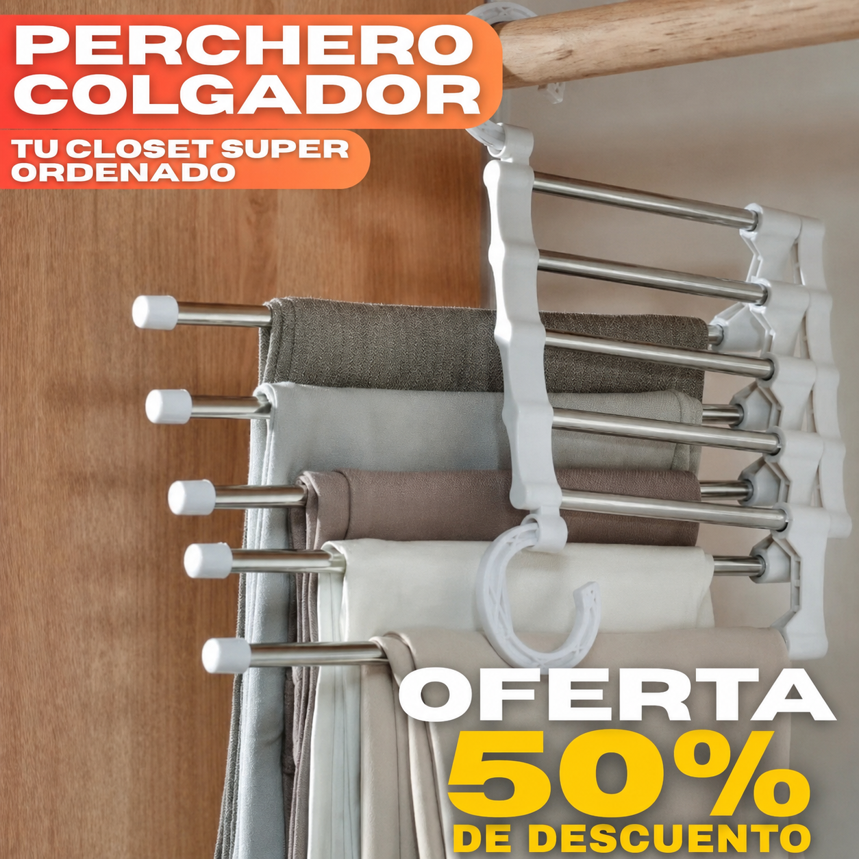 Perchero Organizador | Tu clóset deja de ser un desorden