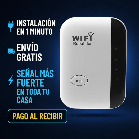 Extensor de Señal WiFi 300Mbps – Fácil Instalación