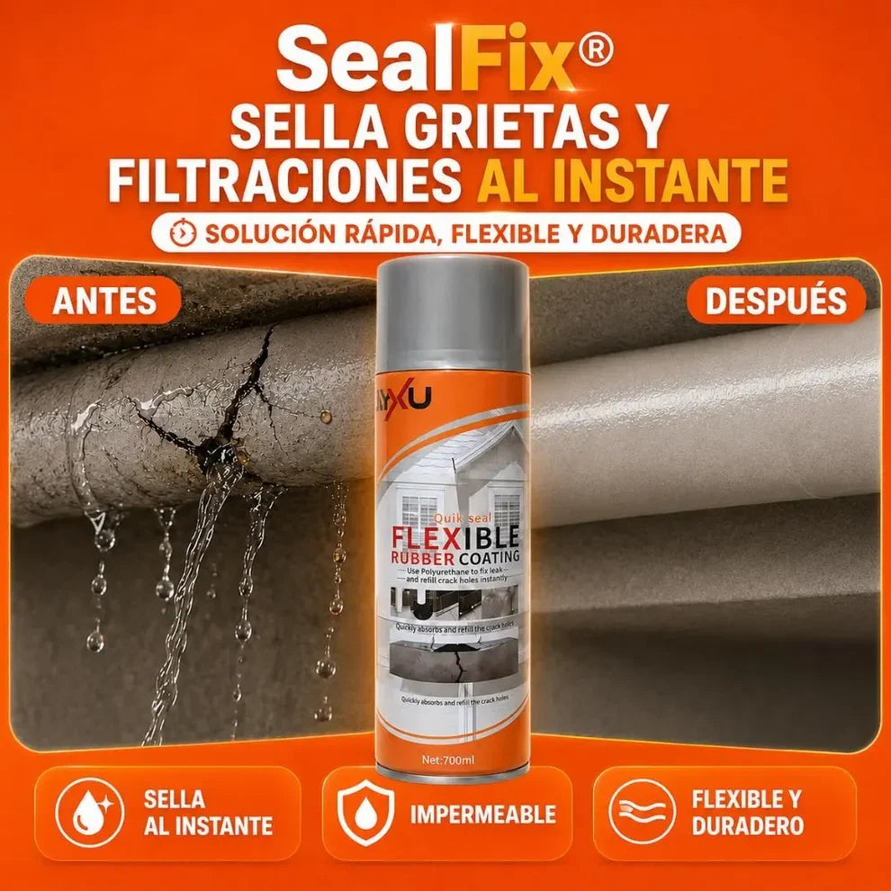 Spray Sellador SealFix | impermeabilizante contra filtraciones y grietas |