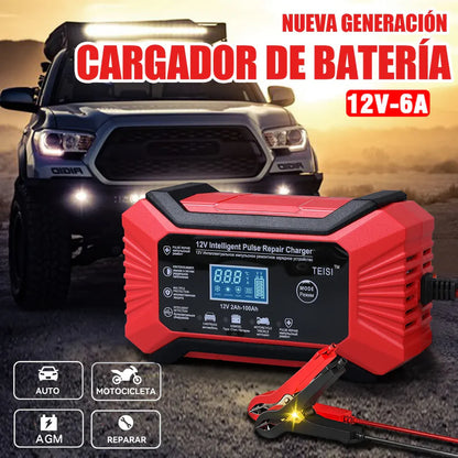 Cargador 12V Inteligente – Revive Tu Batería en Casa